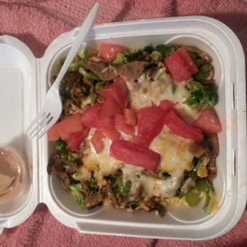 Mr Everything Cafe - rice with lamb broccoli mushrooms cheese and tomatoes - Cheesesteaks Near Me - Riverdale, Georgia Mr Everything Cafe - rice with lamb broccoli mushrooms cheese and tomatoes - Cheesesteaks Near Me - Riverdale, Georgia