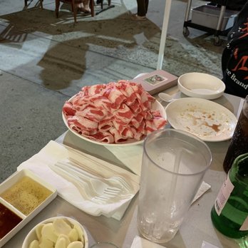 BBQ Stop - Beef belly and a side of garlic - Korean Near Me - Diamond Bar, California BBQ Stop - Beef belly and a side of garlic - Korean Near Me - Diamond Bar, California