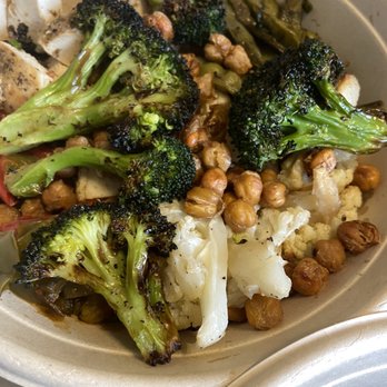 fresh&co - roasted broccoli cauliflower chick peas bowl - Salad Near Me - Westfield, New Jersey