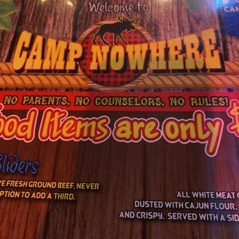 Camp Nowhere - American Near Me - North Providence, Rhode Island