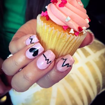 Glow Spa & Nails - Love my nails for valentines - Nail Salons Near Me - Houston, Texas