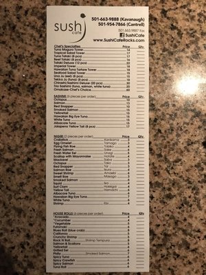 Menu photo 4 Sushi Cafe West Little Rock, AR