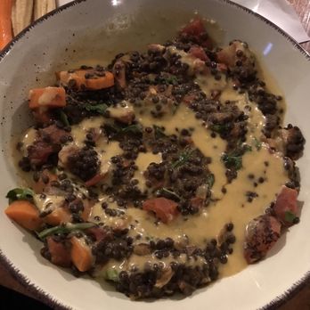 The Trustees' Table - Curried lentils over roasted smashed sweet potatoes, lemon tahini dressing - vegan and delicious - Breakfast & Brunch Near Me - Harrodsburg, Kentucky The Trustees' Table - Curried lentils over roasted smashed sweet potatoes, lemon tahini dressing - vegan and delicious - Breakfast & Brunch Near Me - Harrodsburg, Kentucky
