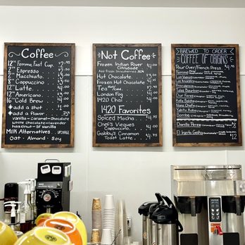 Coffee House 1420 - Coffee/ Drink menu. - Coffee & Tea Near Me - Vero Beach, Florida