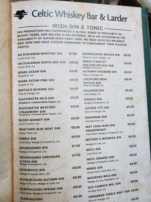Menu photo 5 Celtic Whiskey Bar & Larder Killarney, KY