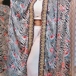 Simar J Styles - 3pc top with shrug & plazo pants