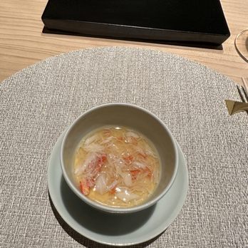 JoJi - Chawanmushi- steamed egg custard topped with crab - Japanese Near Me - New York, New York JoJi - Chawanmushi- steamed egg custard topped with crab - Japanese Near Me - New York, New York