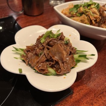 Q Restaurant - Mala Marinated Beef Tongue - Chinese Near Me - Boston, Massachusetts