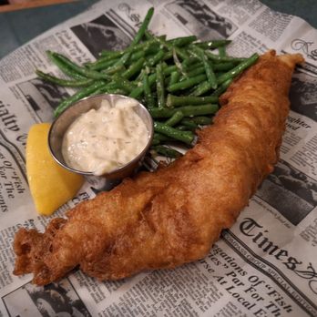 Doherty's Irish Pub & Restaurant - Cary - Fish and green beans. - Irish Pub Near Me - Cary, North Carolina