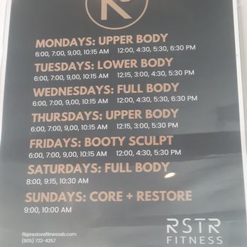 RSTR Fitness - Schedule - Gyms Near Me - Santa Barbara, California RSTR Fitness - Schedule - Gyms Near Me - Santa Barbara, California