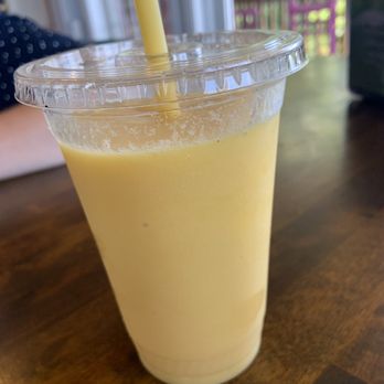 The Spot - Hattaras Sunset smoothie- delicious! Small chunks of mango inside. - Juice Bars & Smoothies Near Me - Nags Head, North Carolina