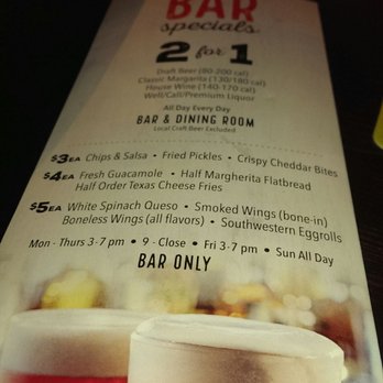Chili's - The happy hour menu as of 5/18/17 - Bars Near Me - Port Orange, Florida