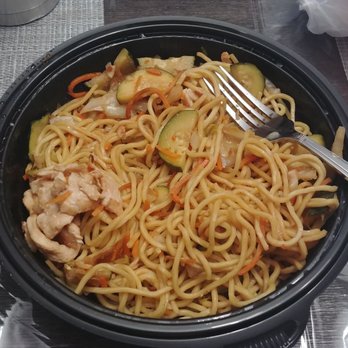 Noodle Express - Chicken noodle bowel. With tablespoon of chicken. - Asian Fusion Near Me - Spokane Valley, Washington