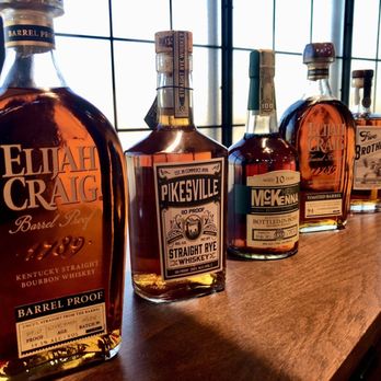 Heaven Hill Bourbon Experience - Bottles of product we tasted - Tours Near Me - Bardstown, Kentucky