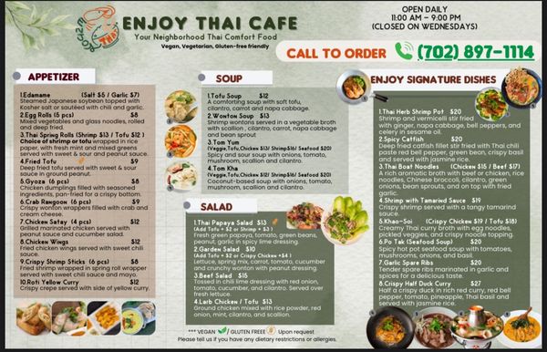 Menu photo 8 Enjoy Thai Cafe Henderson, NV Menu photo 8 Enjoy Thai Cafe Henderson, NV