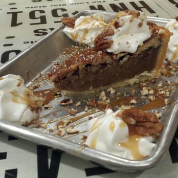 All The Kings Men - Pecan pie. The pan says this is pie squared, as all the math majors recognize I'm sure. - Barbeque Near Me - Bryan, Texas