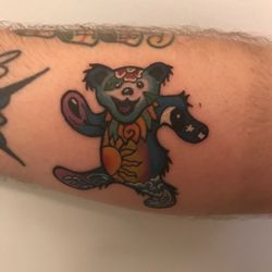 Lupitas Tattoos - Grateful Dead Bear tattoo by Gabriel