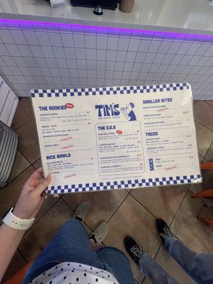Menu photo 1 Tim's Avenue Anaheim, CA