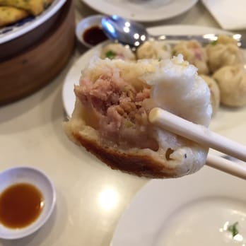 Dumpling Kitchen - Inside of fried pork bun!! They didn't skimp on the meat! - Chinese Near Me - San Francisco, California