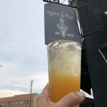 Agave & Rye - Covington - The Bourbon Peach Punch was outstanding! Redemption Rye Bourbon, Peach Juice, Fresh Ginger, Ginger Beer and Fresh Lemon make it incredible! - Cocktail Bars Near Me - Covington, Kentucky