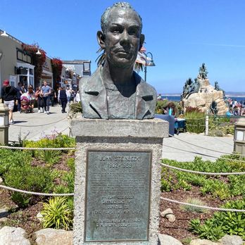 Steinbeck Plaza One - 05.29.22 John Steinbeck no longer wearing a mask - Shopping Centers Near Me - Monterey, California Steinbeck Plaza One - 05.29.22 John Steinbeck no longer wearing a mask - Shopping Centers Near Me - Monterey, California