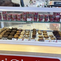 Single cookies and cup of bite sized cookies