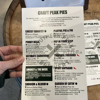 Southern Peak Brewery - Menu - 1/14/26 - Pizza Near Me - Apex, North Carolina Southern Peak Brewery - Menu - 1/14/26 - Pizza Near Me - Apex, North Carolina