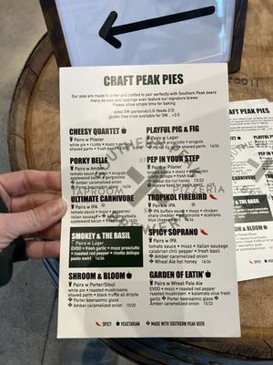Menu photo 2 Southern Peak Brewery Apex, NC Menu photo 2 Southern Peak Brewery Apex, NC