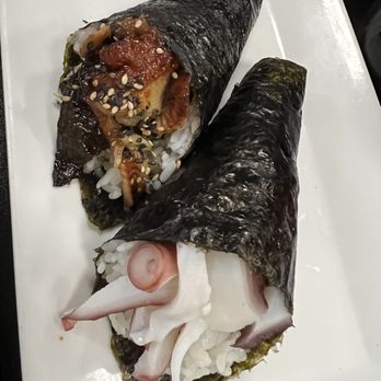 Tsunami Sushi - Octopus hand roll and Unagui hand roll - Sushi Bars Near Me - Edinburg, Texas Tsunami Sushi - Octopus hand roll and Unagui hand roll - Sushi Bars Near Me - Edinburg, Texas