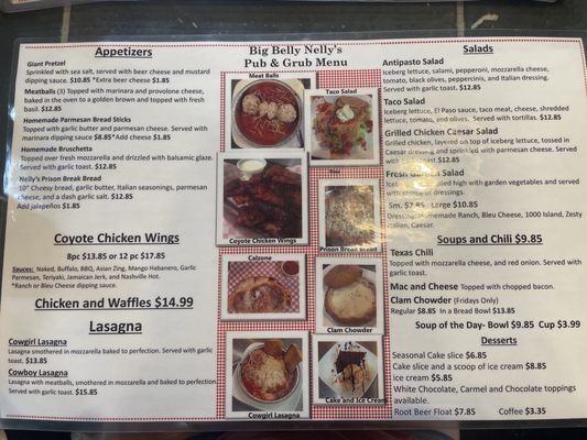 Menu photo 1 Big Belly Nelly’s Pub & Grub Kingman, AZ Menu photo 1 Big Belly Nelly’s Pub & Grub Kingman, AZ