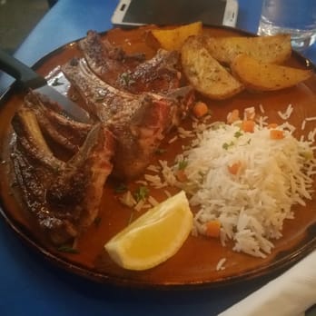 Mykonos Restaurant - Lamp Chops which were absolutely delicious. - Seafood Near Me - London, Ontario Mykonos Restaurant - Lamp Chops which were absolutely delicious. - Seafood Near Me - London, Ontario