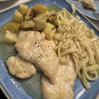 Da Maria - Chicken Limone with Homemade pasta and roasted potatoes - Italian Near Me - Amalfi, SA Da Maria - Chicken Limone with Homemade pasta and roasted potatoes - Italian Near Me - Amalfi, SA