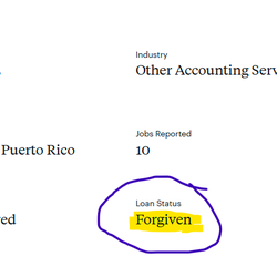 Prados Mary E CPA PA - Proof of PPP funds for Mary Prados, CPA