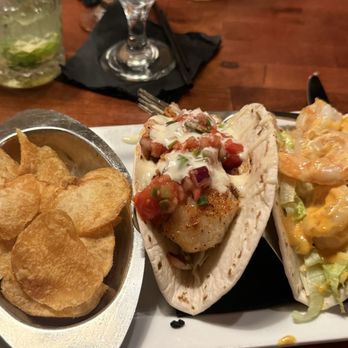 Kafe Kokopelli - Grouper and shrimp taco - New American Near Me - Dade City, Florida