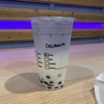 Guiltea Cravings - Coconut Taro Milk Tea with Boba - Coffee & Tea Near Me - San Diego, California