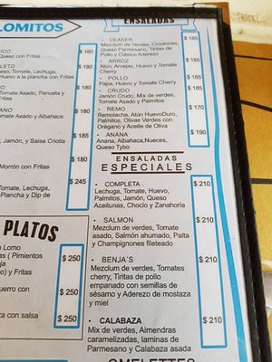 Menu photo 2 Benja's Carilo, C