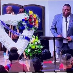 Our friend's funeral service