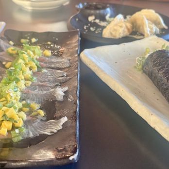 Tsunami Restaurant & Sushi Bar - Hamachi yozu, spicy salmon hand roll - Sushi Bars Near Me - Lehi, Utah Tsunami Restaurant & Sushi Bar - Hamachi yozu, spicy salmon hand roll - Sushi Bars Near Me - Lehi, Utah
