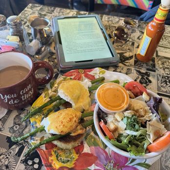 Ruth's Cafe - "The Traitor Aka the Jon Snow Benedict" with asparagus added. - Breakfast & Brunch Near Me - Indianapolis, Indiana