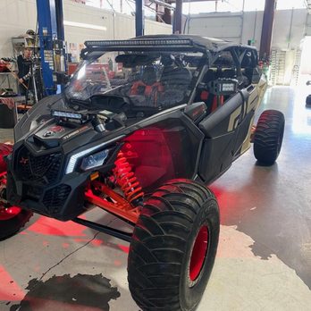 EM Motorsports - Paddle tires all around with Rigid rock lights, mirrors, and Led Bar - Motorcycle Repair Near Me - Aurora, Colorado EM Motorsports - Paddle tires all around with Rigid rock lights, mirrors, and Led Bar - Motorcycle Repair Near Me - Aurora, Colorado