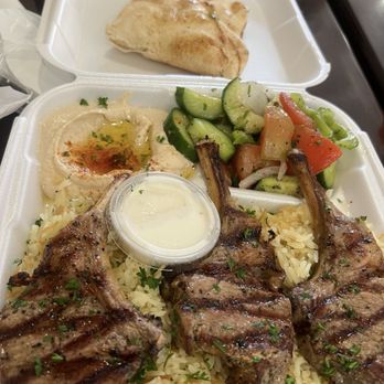 Kabab Crush - Lamb Chops Combo 3Piece - Mediterranean Near Me - Artesia, California Kabab Crush - Lamb Chops Combo 3Piece - Mediterranean Near Me - Artesia, California
