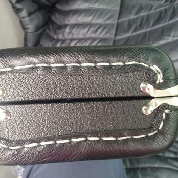 One-Stop Shoe Care - Difficult job of penetrating thick hard case with stitches. Very reasonable price! - Shoe Repair Near Me - Lafayette, California One-Stop Shoe Care - Difficult job of penetrating thick hard case with stitches. Very reasonable price! - Shoe Repair Near Me - Lafayette, California