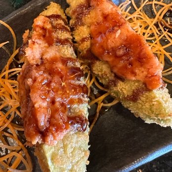 Shinto Sushi - Avocado Tempura Wedges were interesting but good. The sauce was tasteless. - Sushi Bars Near Me - Naperville, Illinois