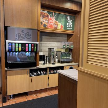 Panera Bread - The fountain sodas, tea dispensers, and packs of condiments. - Sandwiches Near Me - Antioch, California Panera Bread - The fountain sodas, tea dispensers, and packs of condiments. - Sandwiches Near Me - Antioch, California