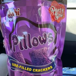 Somerset Asian Market - Pillows-Ube filled cracker. Sweet snack, but not overly sweet. Very good!