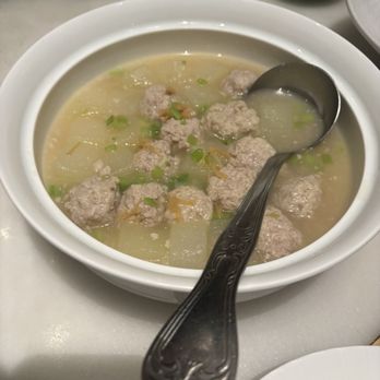 Bistro Na's - Winter melon soup with petite meat balls - Seafood Near Me - Temple City, California Bistro Na's - Winter melon soup with petite meat balls - Seafood Near Me - Temple City, California