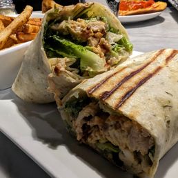 The warm & soggy Caesar wrap