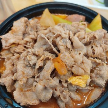 Qing Shu Spicy Hot Pot - Simple tomato soup with meat, veggie, noodle ..etc. - Hot Pot Near Me - Bayside, New York