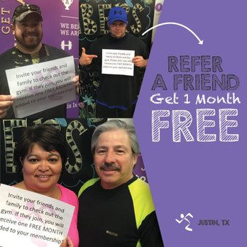Anytime Fitness - When someone you know becomes a member you get a free month! - Gyms Near Me - Justin, Texas Anytime Fitness - When someone you know becomes a member you get a free month! - Gyms Near Me - Justin, Texas