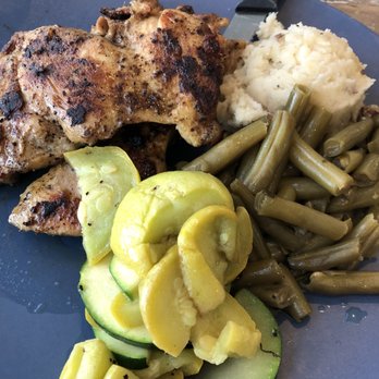 Martha's Kitchen - Lemon pepper chicken, mashed potatoes, green beans, squash/zucchini - American Near Me - New Kent, Virginia